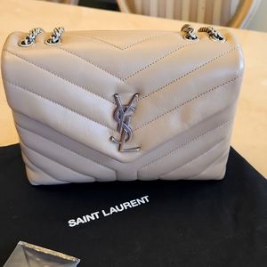 Saint Laurent Small LouLou Bag Beige
